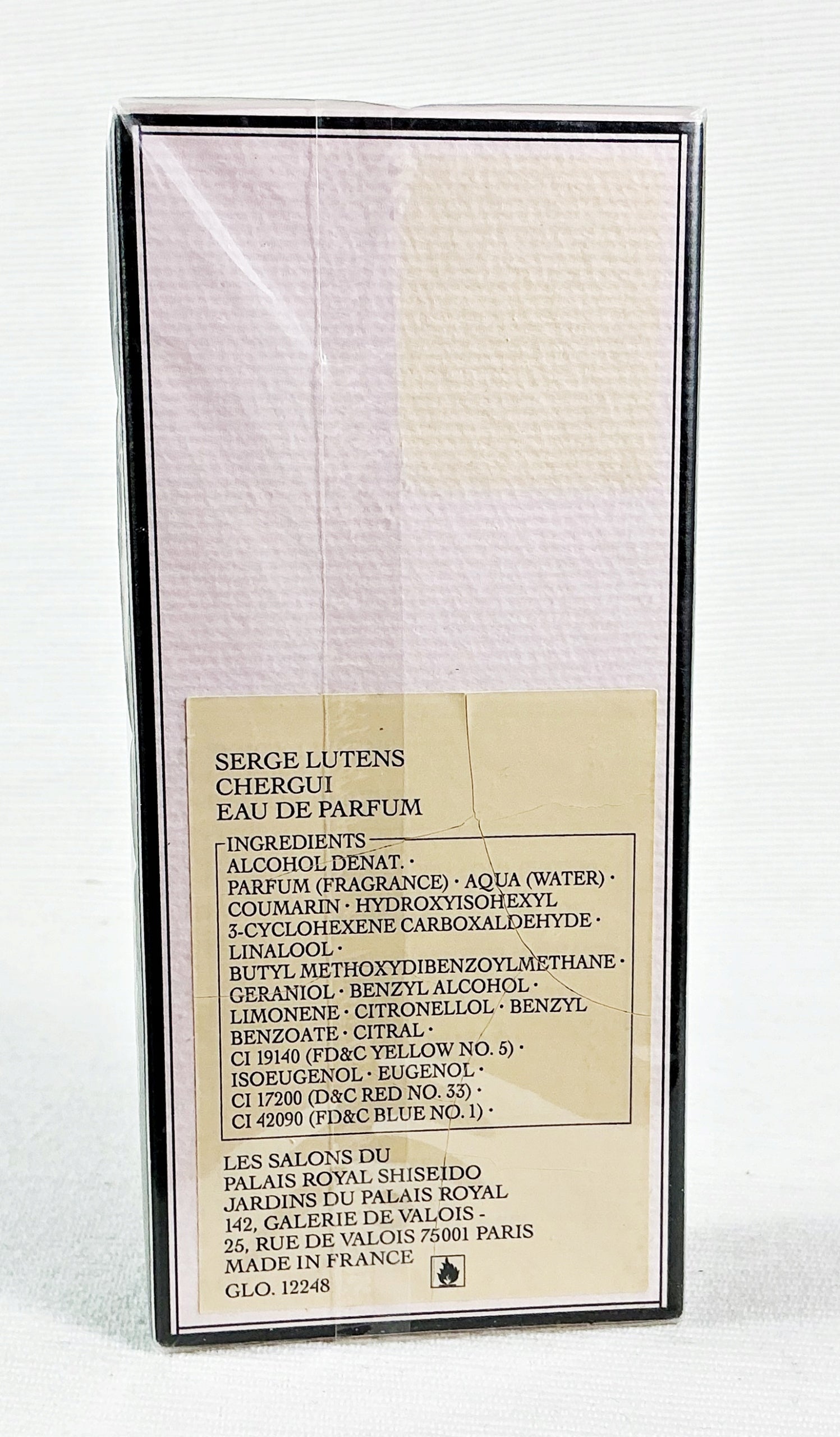 SERGE LUTENS CHERGUI 50 ML EAU DE PARFUM PALACE EDITION Manufacturer code 3700358211888