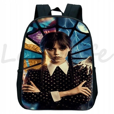 SET BACKPACK Wednesday Addams satchel bag