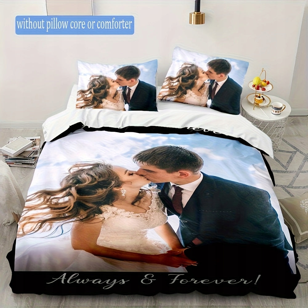SET BEDDING Own Print Logo Photo Any Graphic Text Inscription Brand no brand