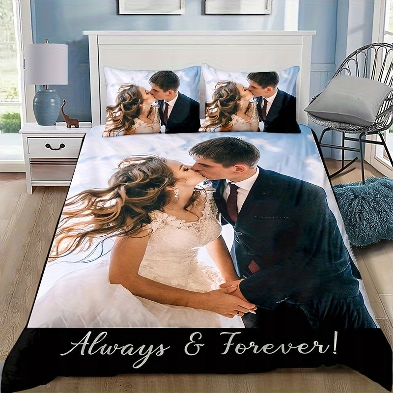SET BEDDING Own Print Logo Photo Any Graphic Text Inscription