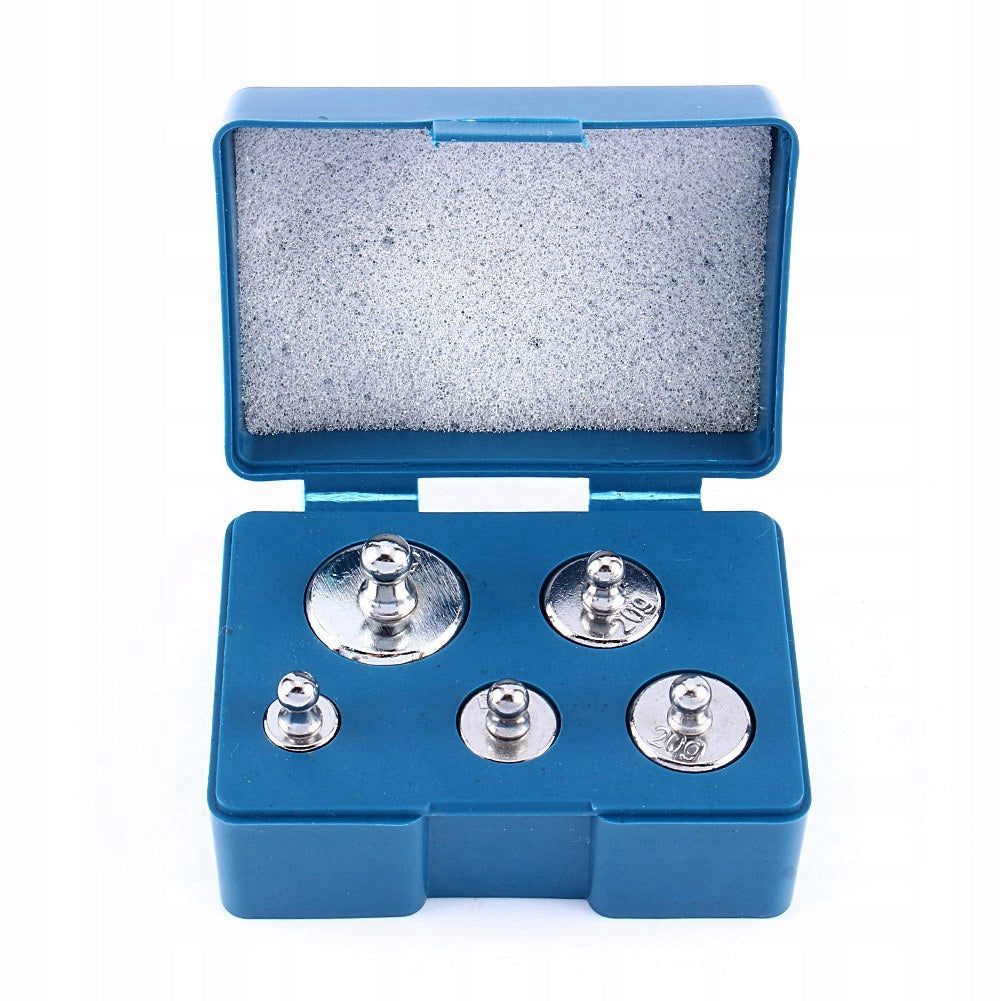 SET CALIBRATION WEIGHTS PATTERNS JEWELRY MASS 105 g 5g-50g 5 pcs Packaging status original