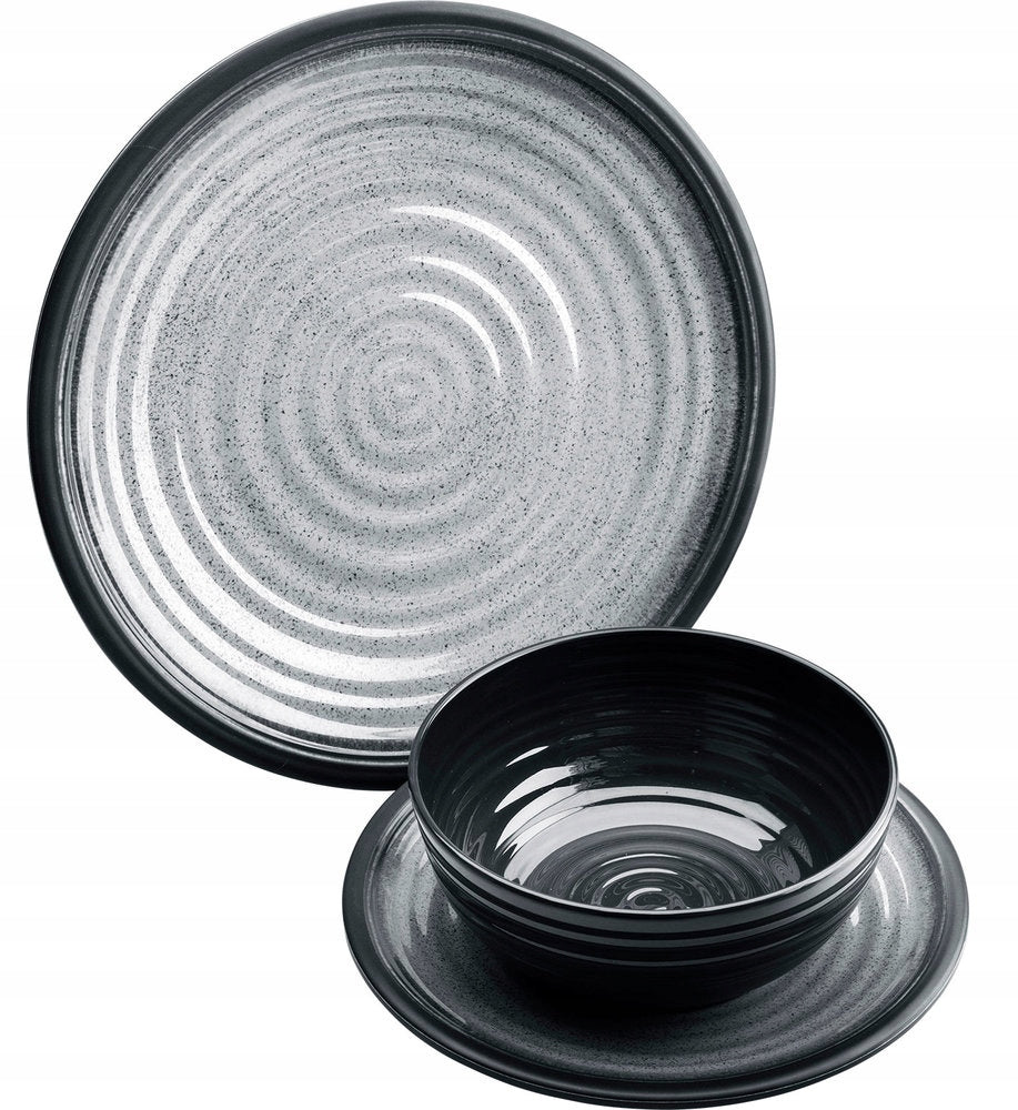 SET DINNER SET MELAMINE BERGER 12 PCS Packaging status original
