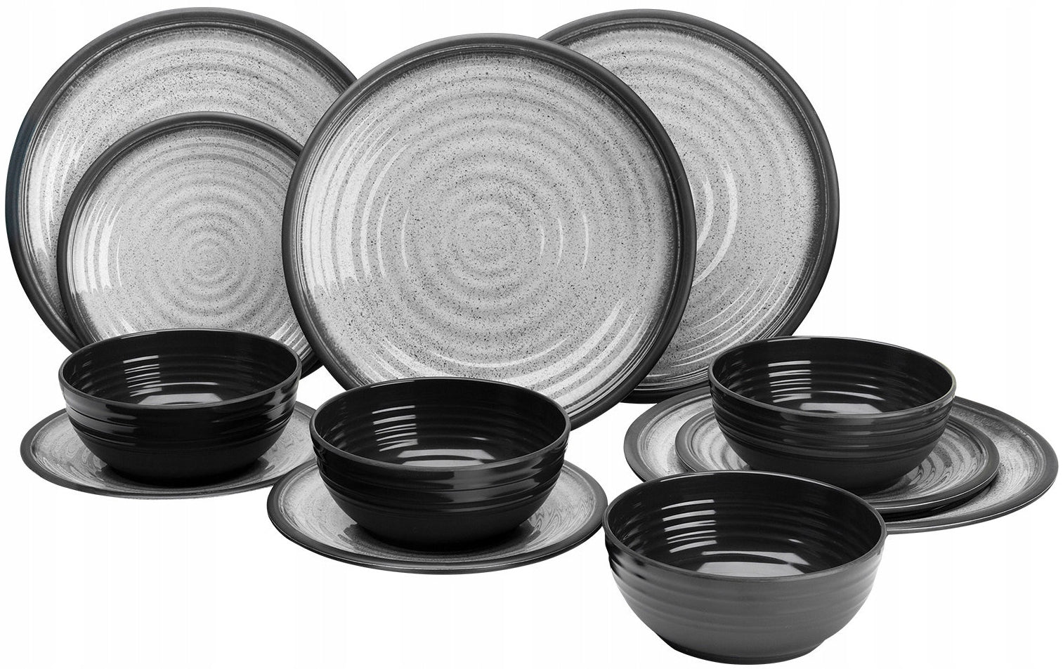 SET DINNER SET MELAMINE BERGER 12 PCS