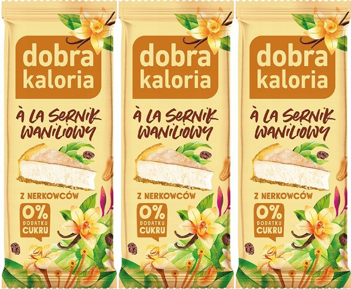 SET DOBRA KALORIA BAR ala VANILLA CHEESECAKE 35g | SNACK WITH CASHEWS