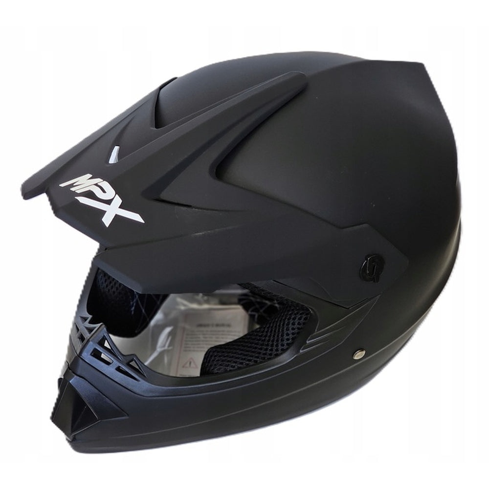 SET ENDURO HELMET+GOGLES+GLOVES FOR CROSS QUAD BMX SCOOTER BLACK MAT XS Manufacturer's catalog number MCGKZ40000