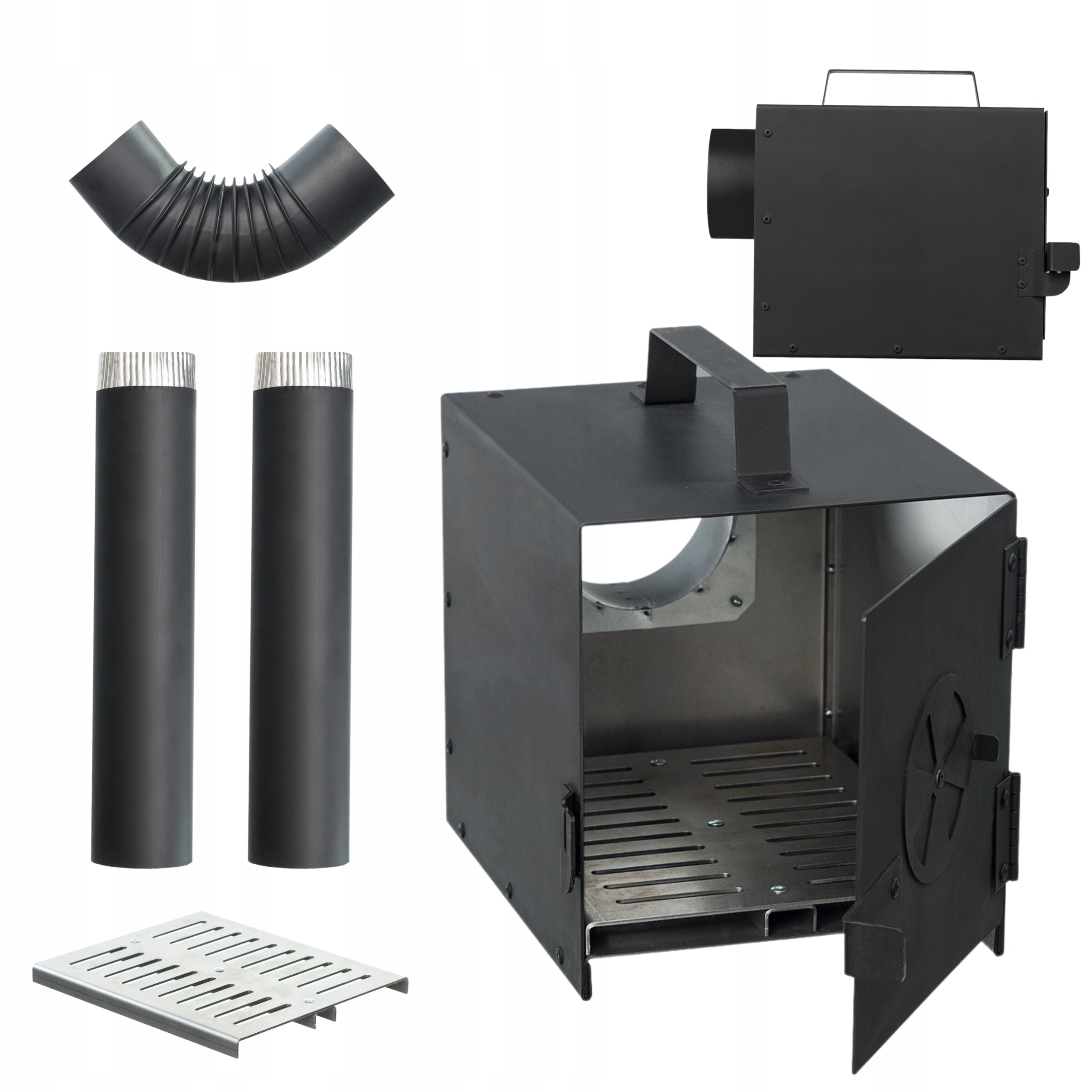 SET FIREPLACE + KNEE PIPES FOR SMOKEHOUSE SET NorthTradi