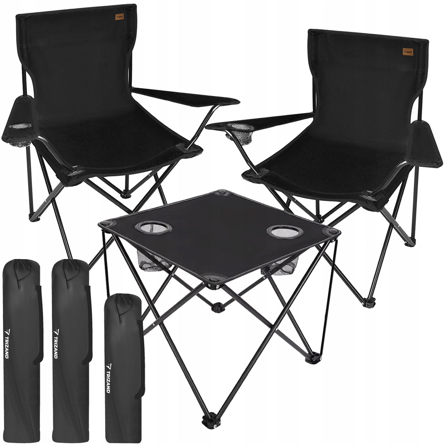 SET FISHING CHAIR FOLDING FISHING CHAIR x2 + HIKING TABLE