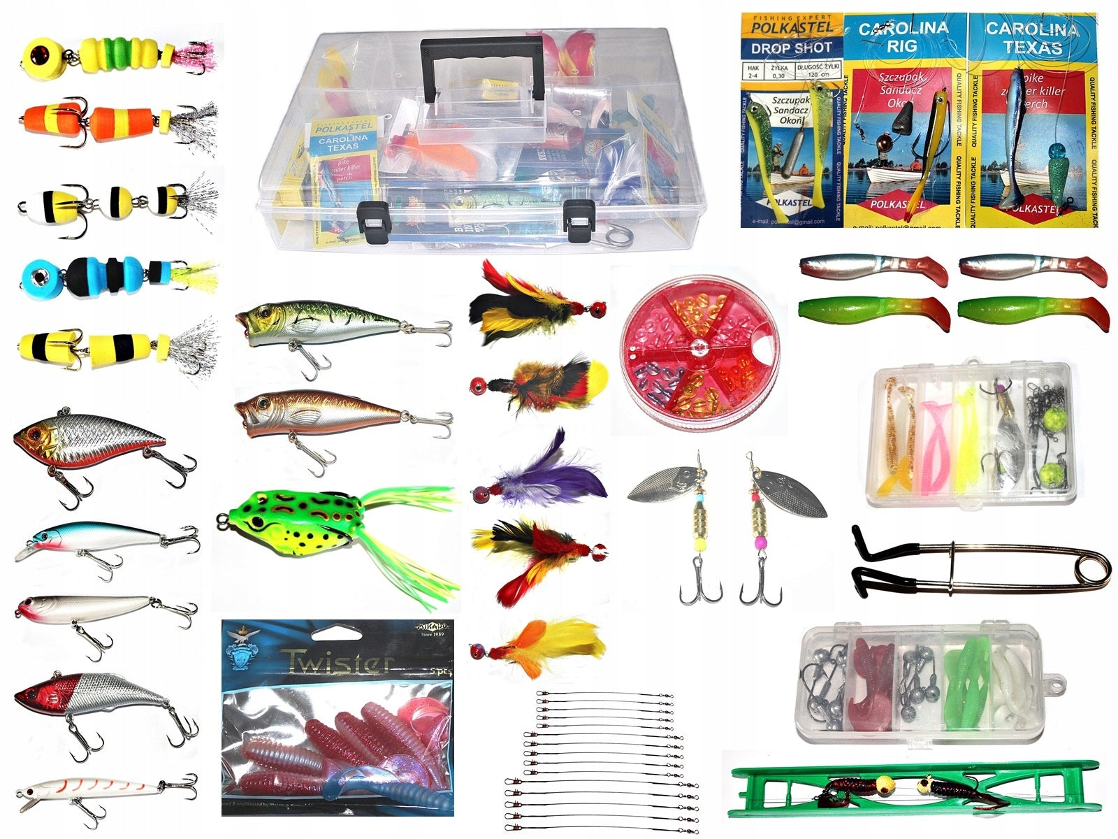SET FOR PREDATORS IN A LARGE BOX 40cm x 28cm
