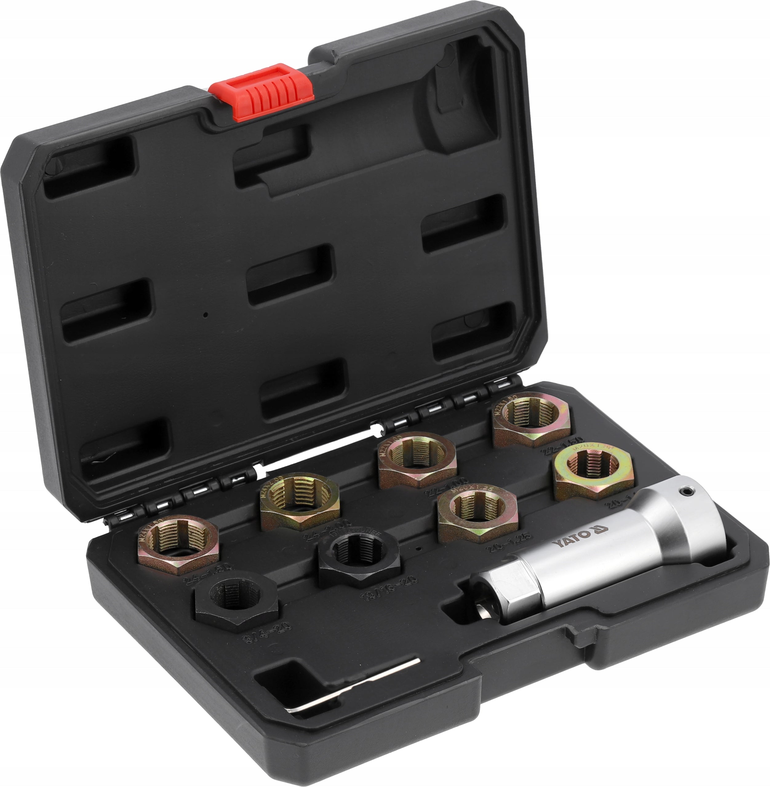 SET FOR REPAIRING DAMAGED THREADS OF DRIVE SHAFTS 10el. YATO Manufacturer code YT-17605