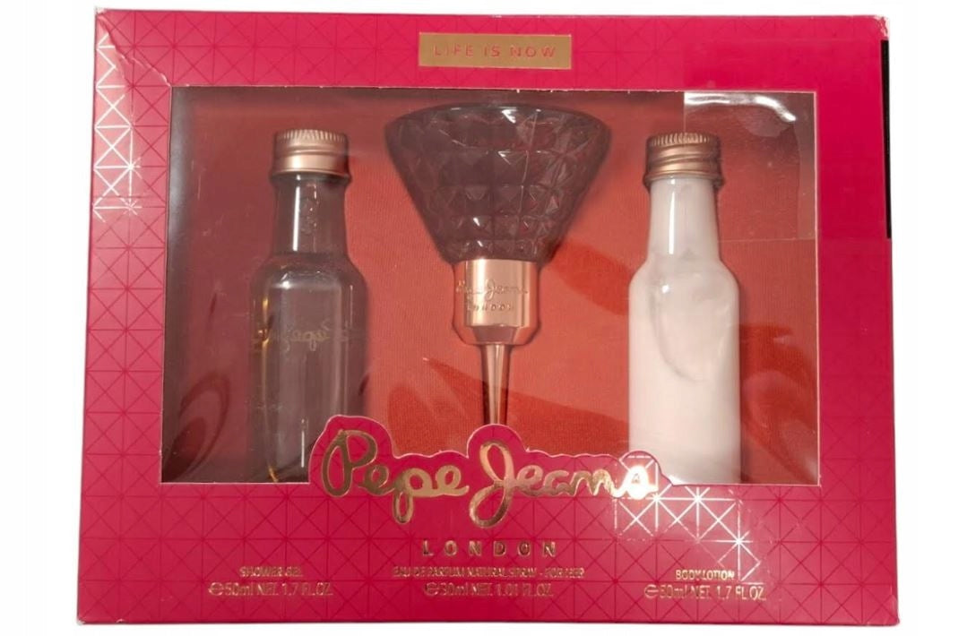 SET FOR WOMEN PEPE JEANS LIFE AND NOW EAU DE PARFUM + GEL + LOTION