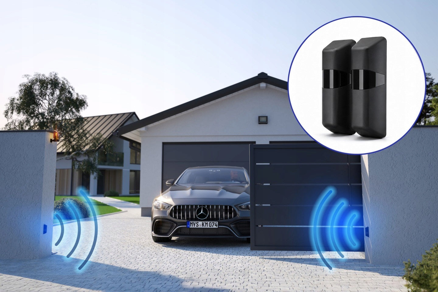 SET FORCE 800 4xPILOT WiFi 5xLEAVES PHOTO DRIVE FOR SLIDING GATE 800KG Maximum wing weight 800 kg