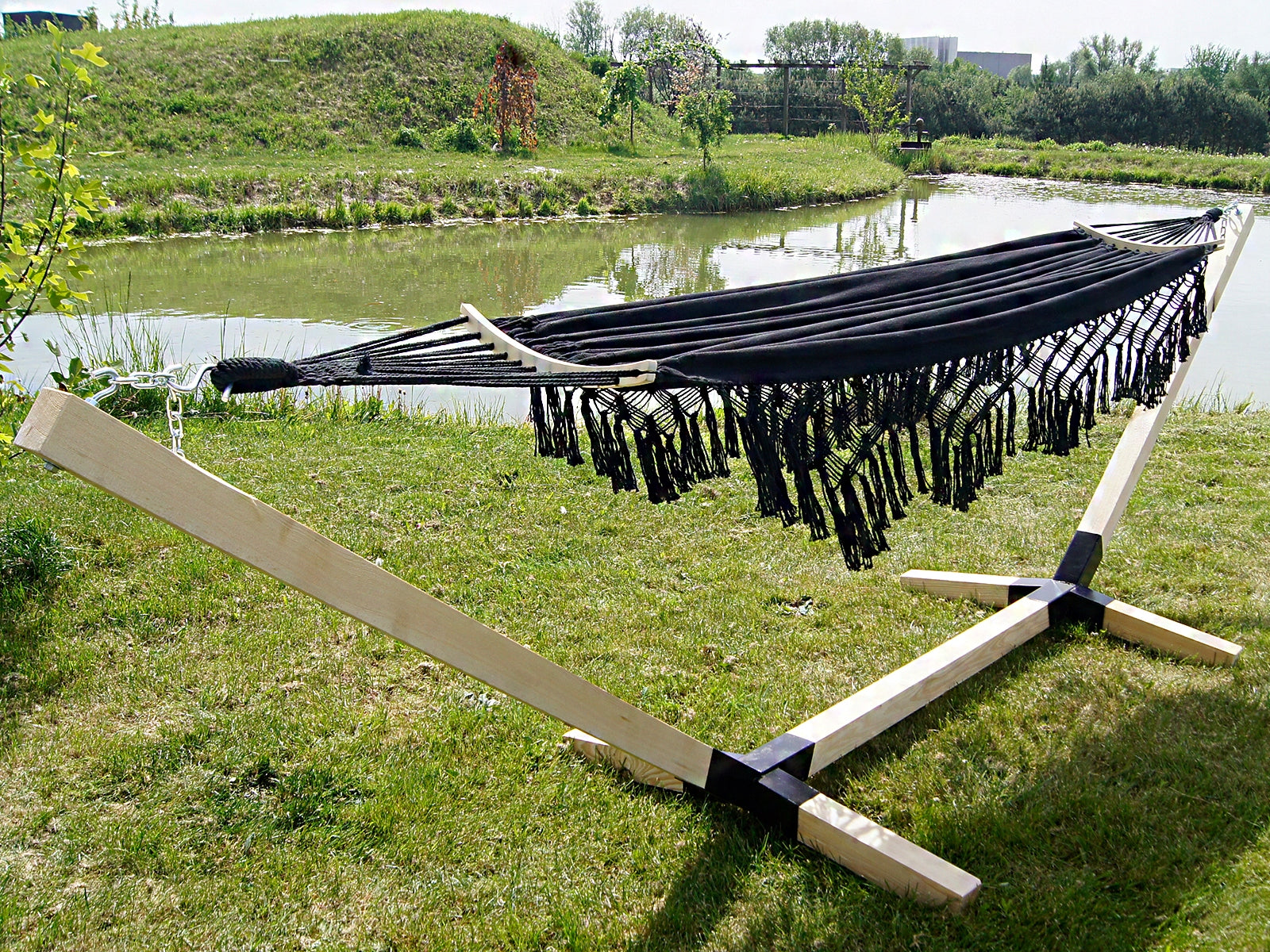 SET FRAME + HAMMOCK 2 OS BOHO BLACK PORTABLE SET COMFORT ZONE 200KG Manufacturer code STHB1012-2026