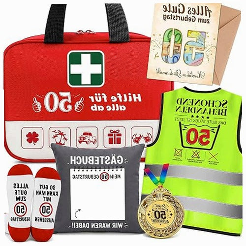 SET GIFT FOR 50TH BIRTHDAY MAN BAG VEST SOCKS
