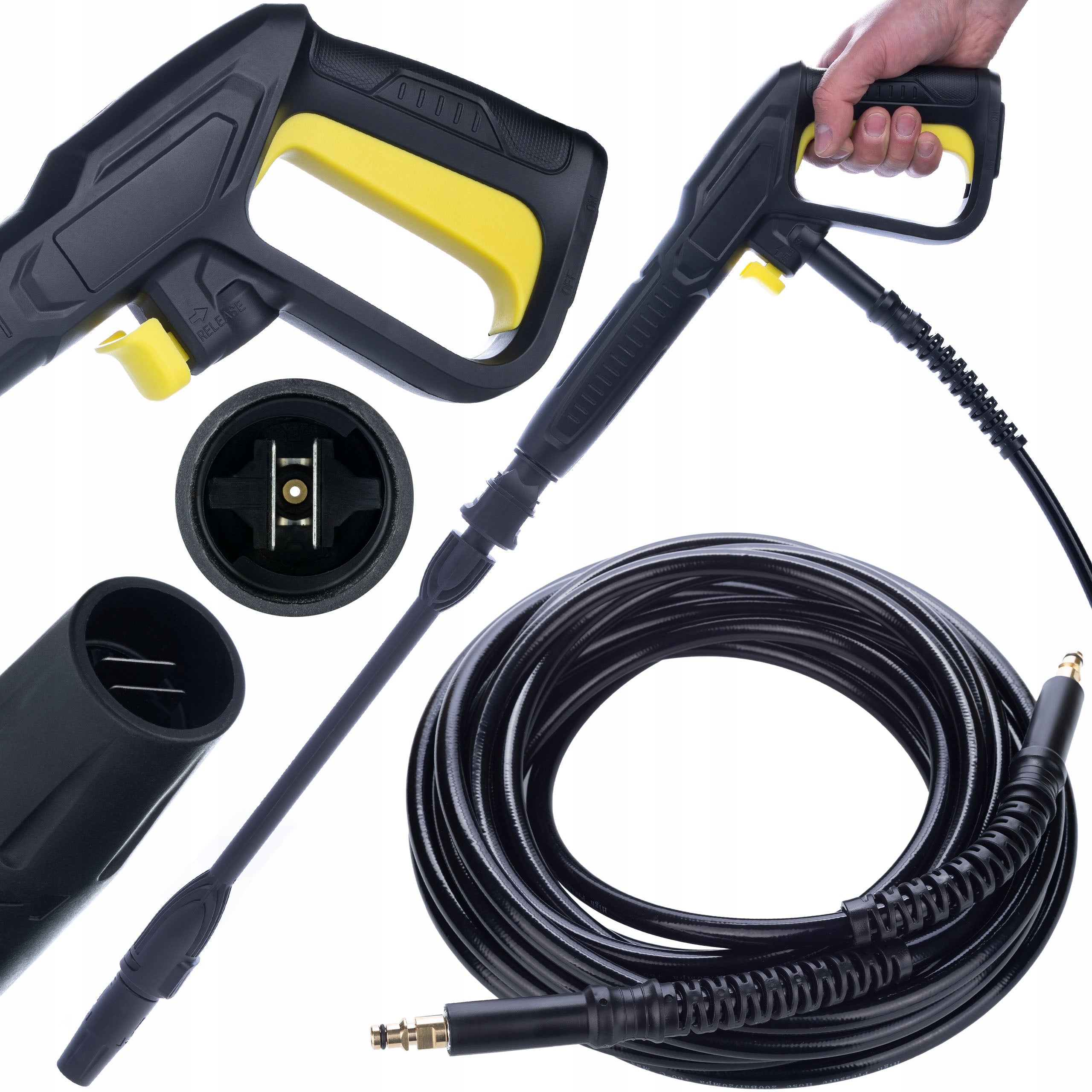 SET GUN LANCE VARIO HOSE 8M KARCHER K2 K3 K4 K5 K6 K7 CLICK CONNECT