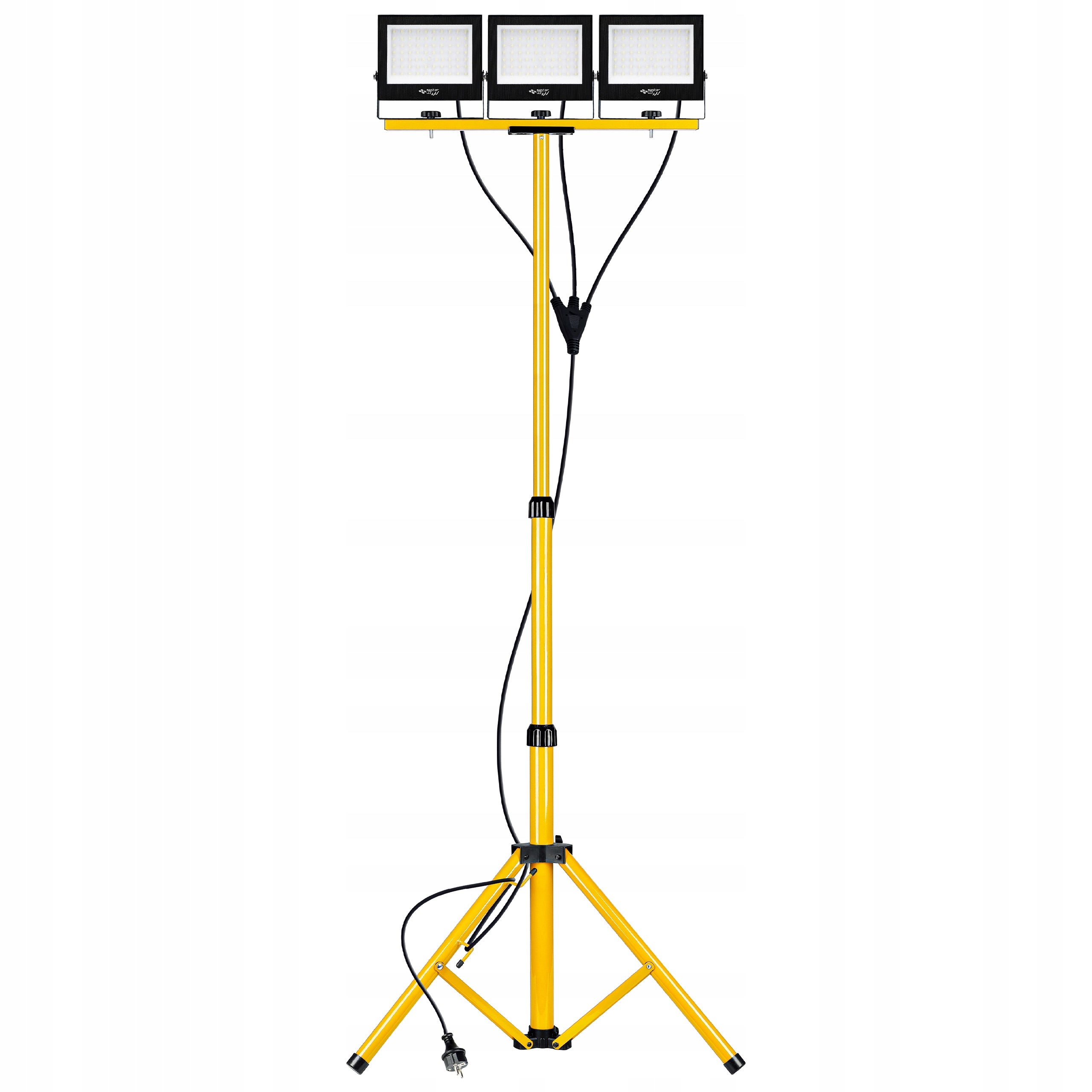 SET HALOGEN floodlight 3x 50W 4500K LED LAMP TRIPOD construction plug Packaging status original