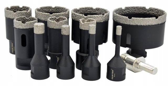 SET HOLE SAW DIAMOND DRILL BIT FOR STONEWARE 6-68 Product weight with unit packaging 1.8 kg