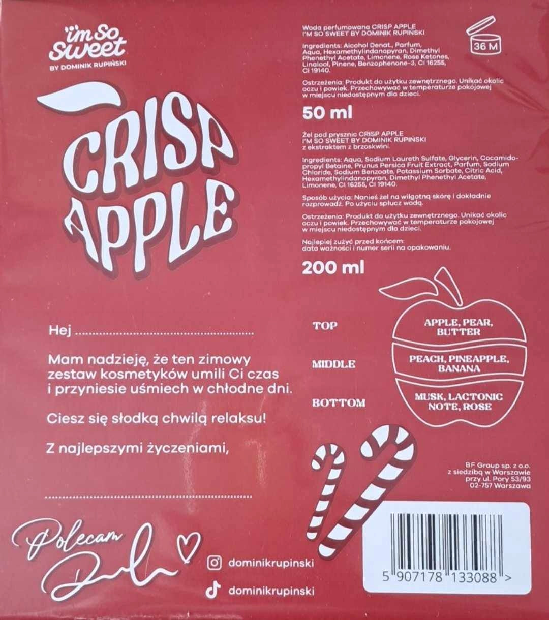 SET IM SO SWEET Perfume CRISP APPLE + gel DOMINIK RUPIŃSKI Brand BI-ES