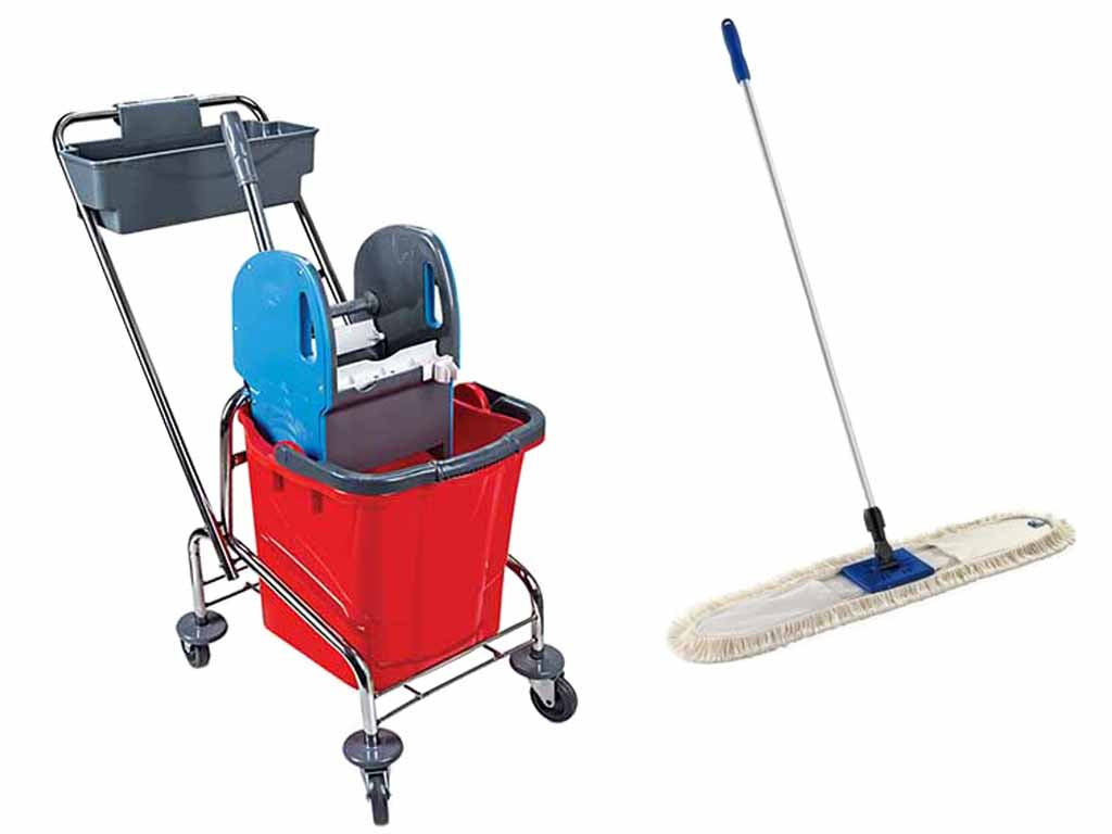 SET INTEGRAL cleaning trolley 25l + mop 60CM