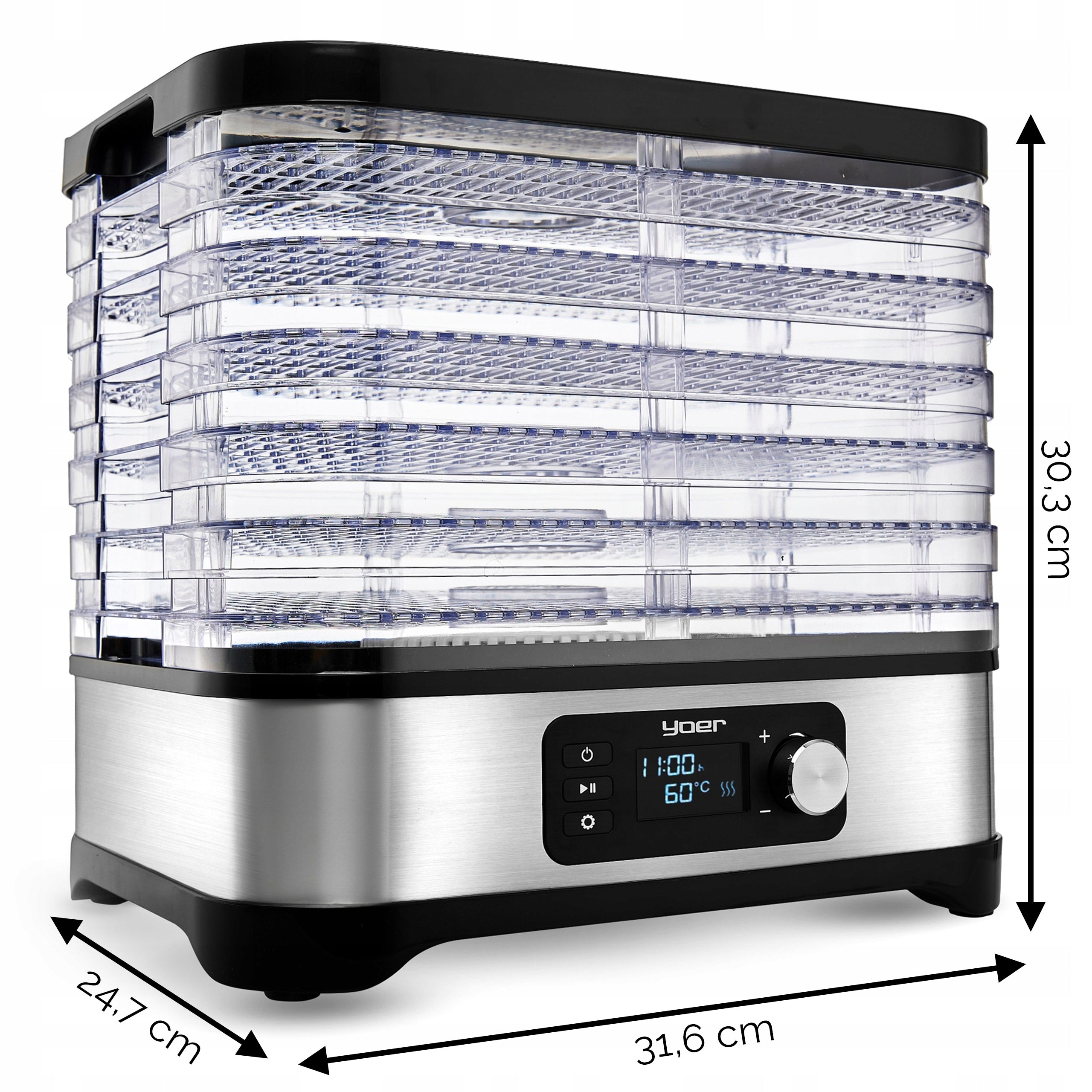 SET LARGE FOOD DRYER FOR MUSHROOMS AND FRUITS 630W VEGETABLES KITCHEN HOUSE Brand no brand