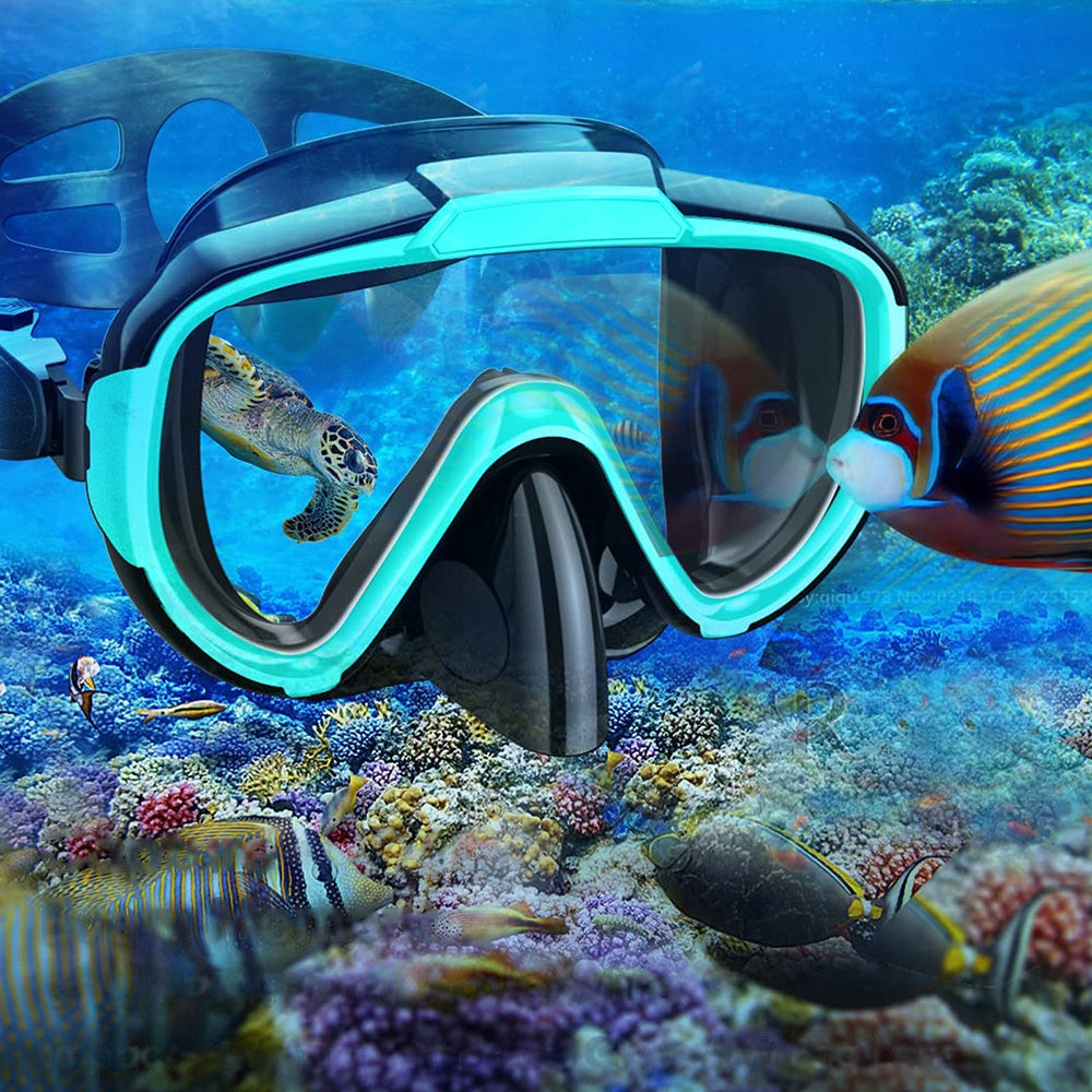 SET MASK AND SNORKEL DIVING GLASSES AND SNORKELING TUBE + fins Brand no brand