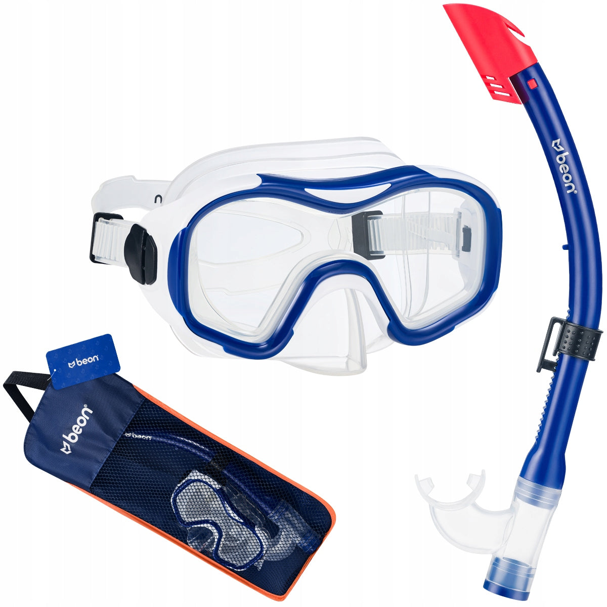 SET MASK AND SNORKEL FOR CHILDREN GLASSES SNORKELING TUBE