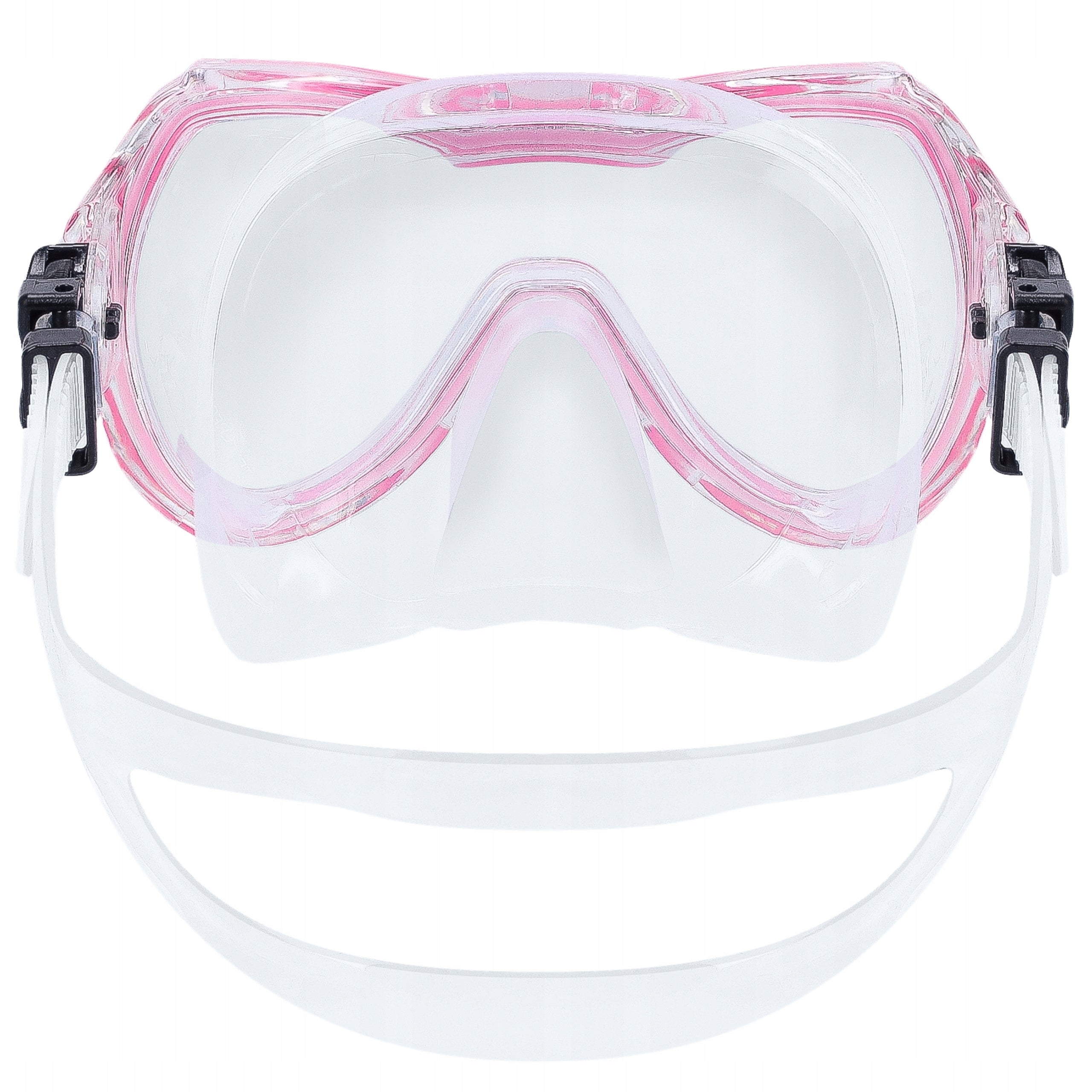 SET MASK AND SNORKEL GLASSES AND SNORKEL TUBE VIEW PRO Color pink