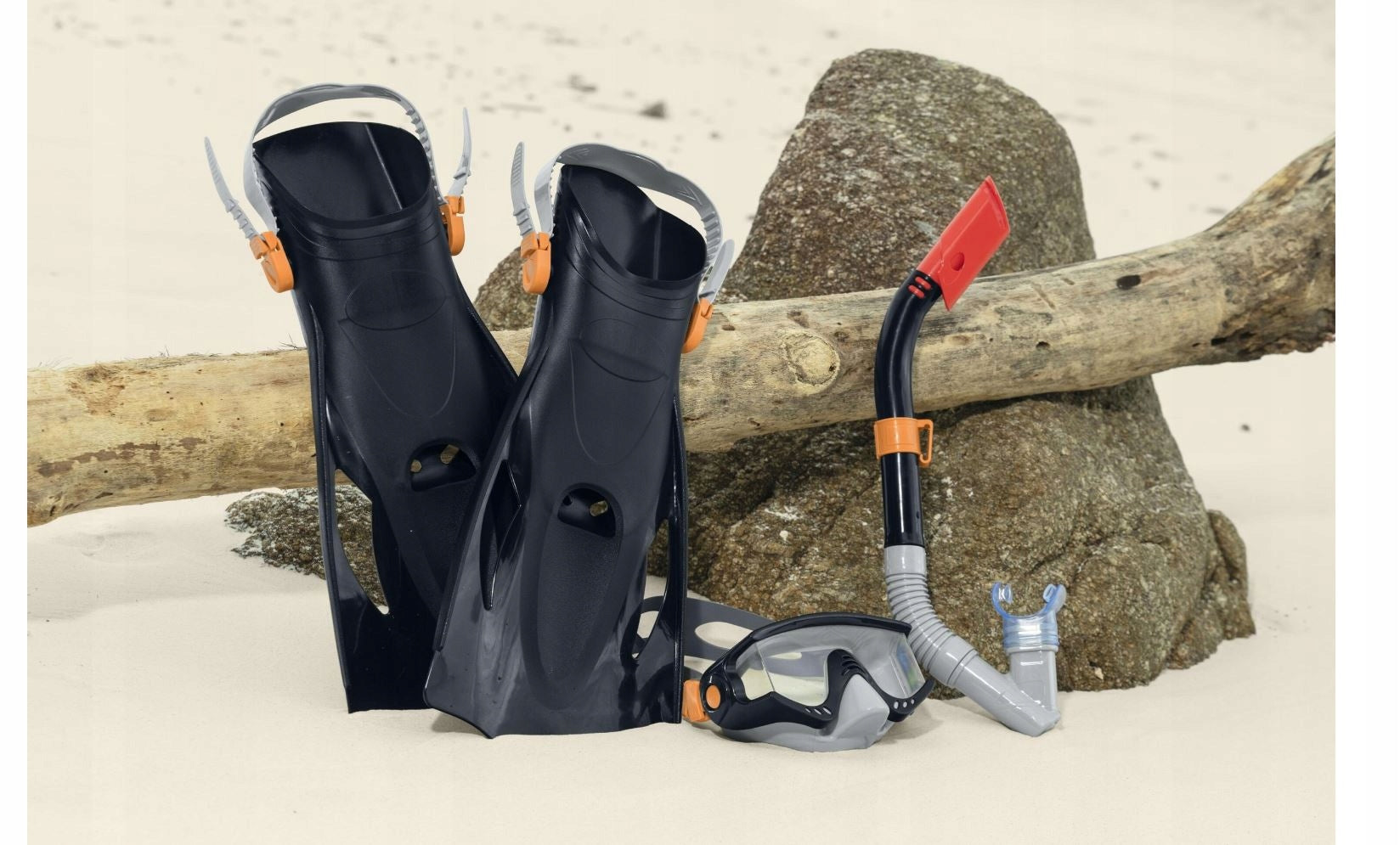 SET MASK AND SNORKEL GLASSES TUBE FIN Gender woman