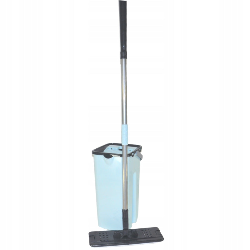 SET MOP FLAT SELF-CLEANING BUCKET WITH SQUEEZER ELEGANT ELH-03046 Brand Zambak