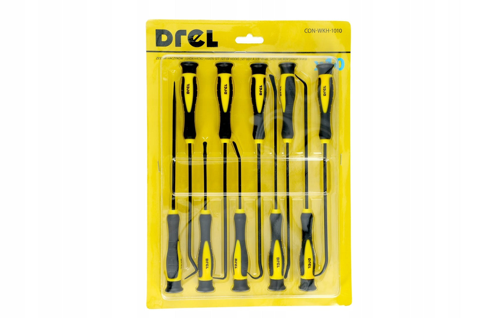 SET OF 10 LONG HOOKS WITH HANDLE HOOKS Hardened tips Paw Drel Manufacturer code CON-WKH-1010