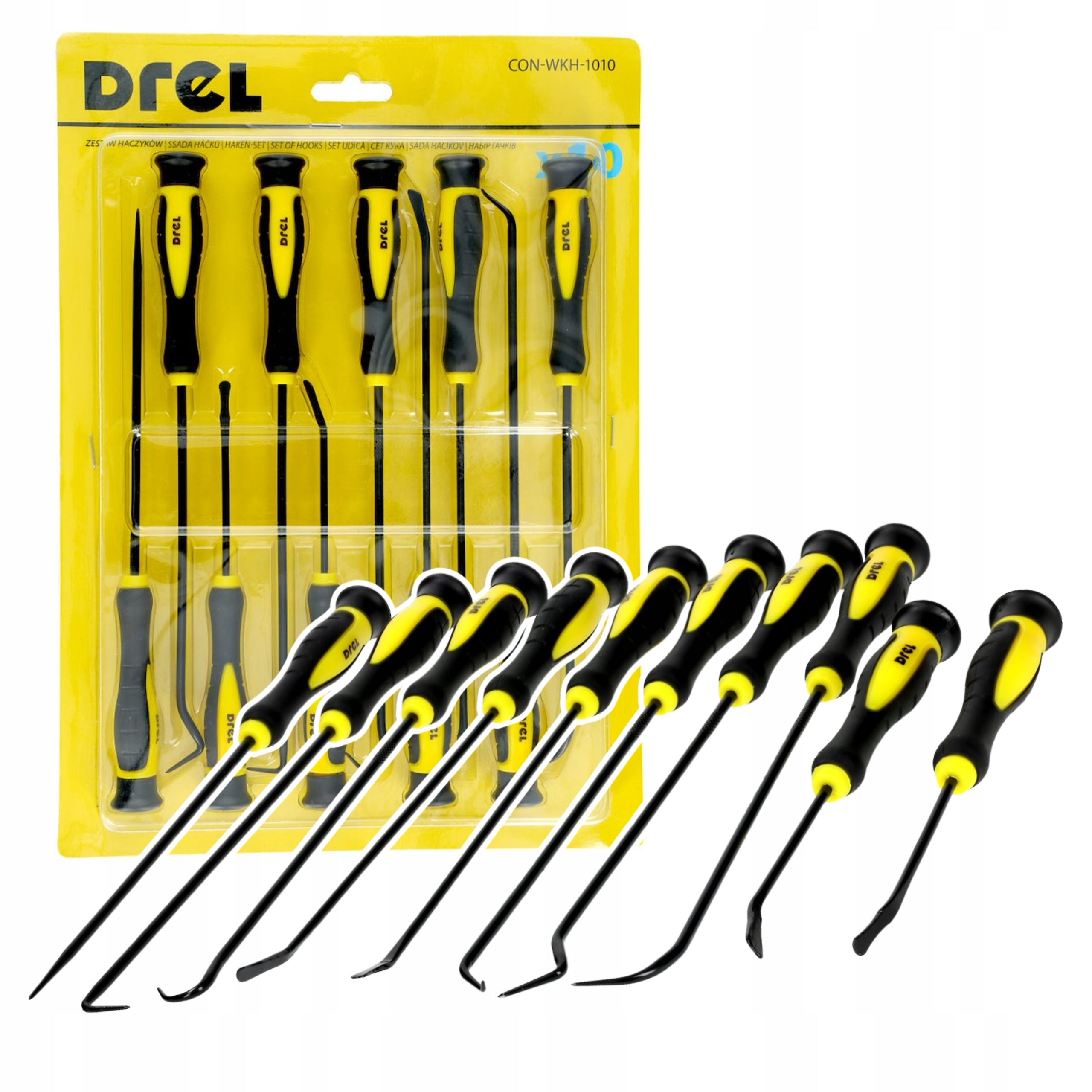 SET OF 10 LONG HOOKS WITH HANDLE HOOKS Hardened tips Paw Drel