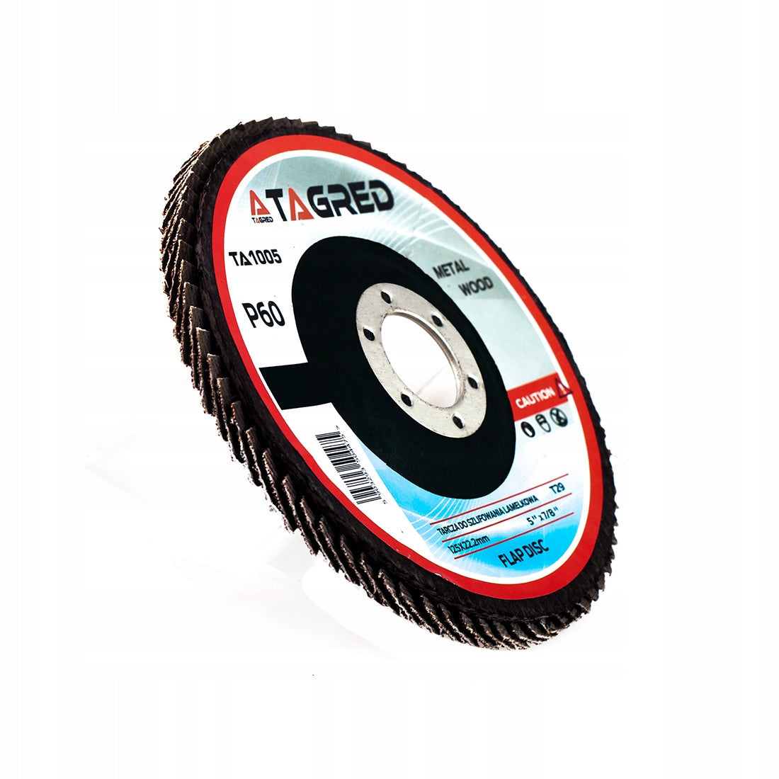 SET OF 10 P60 LEAF DISC FOR WOOD METAL GRINDER 125mm Product weight with unit packaging 0.05 kg