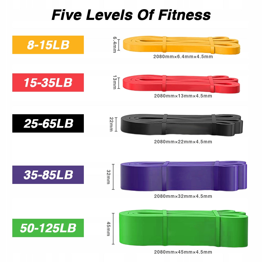 SET OF 14 POWER BAND EXERCISE RESISTANCE BANDS Brand no brand