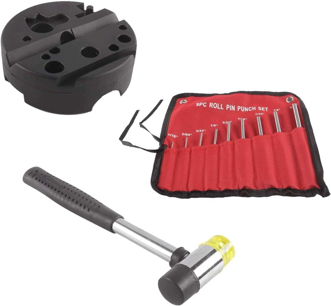 SET OF 14 PUNCHES FOR TENSION PINS WITH HAMMER