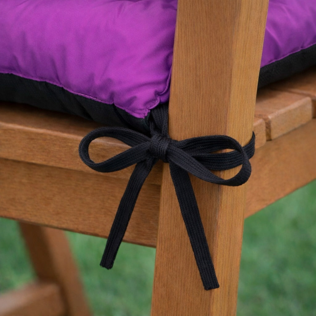 SET OF 2+1 pillows WATERPROOF soft for furniture RATTAN 140x60x50 FUCHSIA Cushion thickness 10 cm