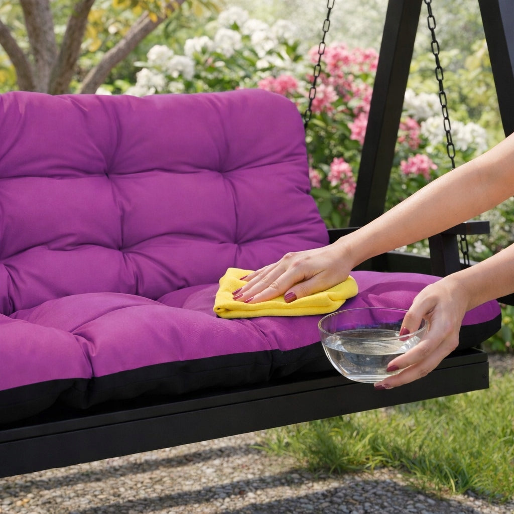 SET OF 2+1 pillows WATERPROOF soft for furniture RATTAN 140x60x50 FUCHSIA Manufacturer Superkissen24