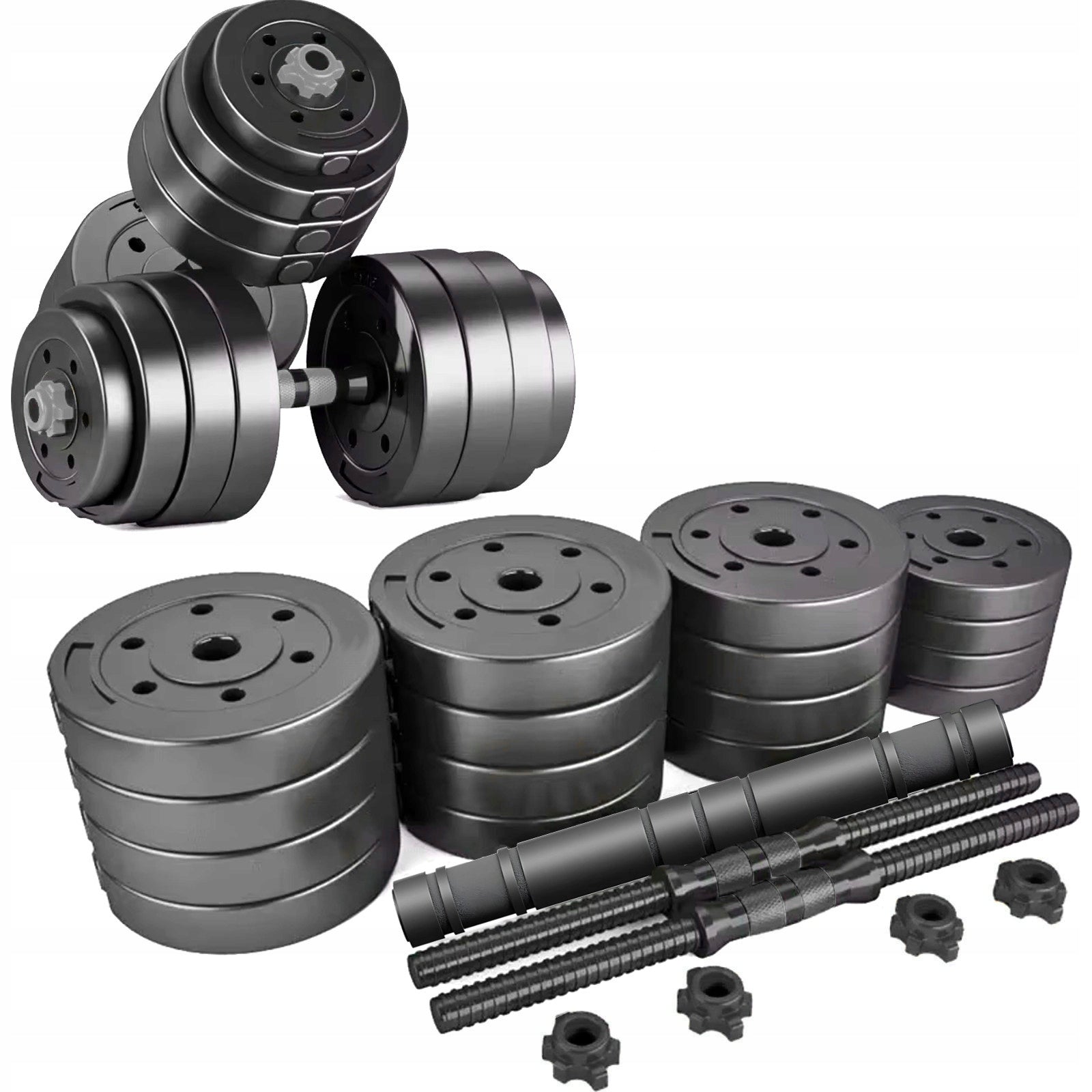 SET OF 2 ADJUSTABLE DUMBBELLS 40 kg BARBELL GRIFFIN STRENGTH BITUMEN DUMBBELLS Manufacturer code FX50584