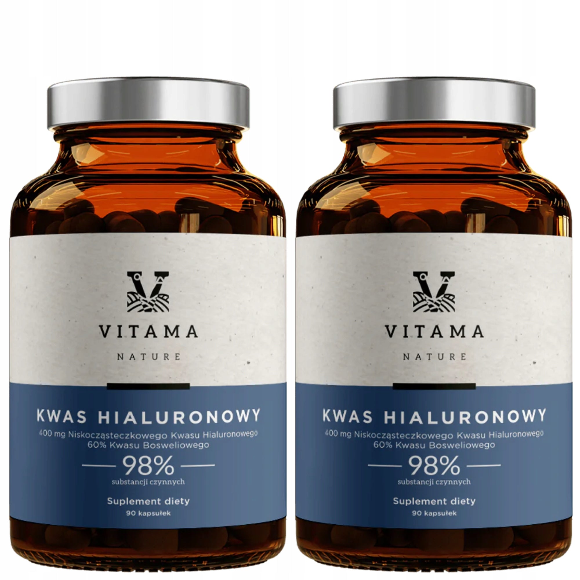 SET OF 2 PACKS HYALURONIC ACID STRONG ACTIVE COLLAGEN SERUM 180 KAPS