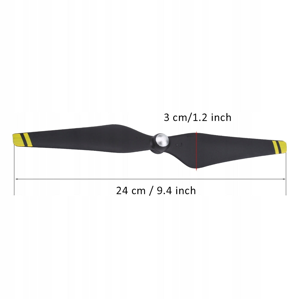 SET OF 2 PAIR OF PHANTOM 3 DRONE PROPELLERS - yellow edge Packaging status original