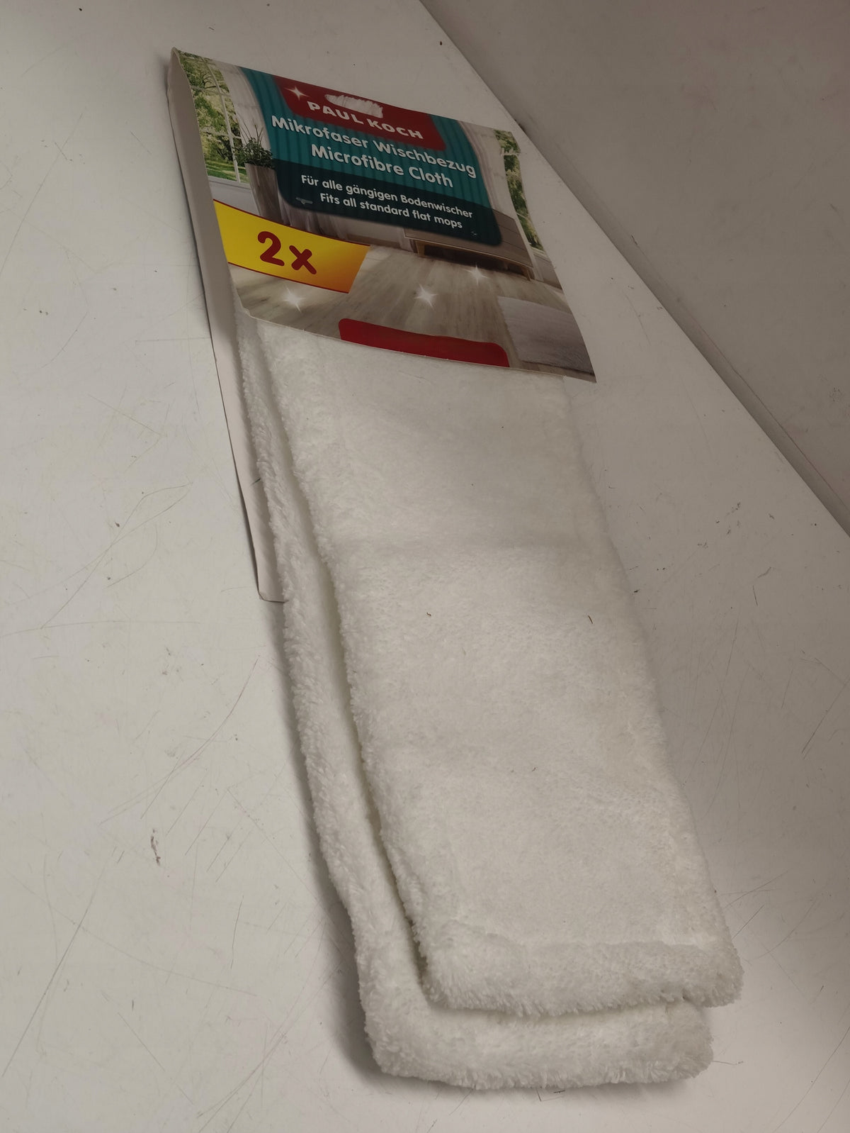 SET OF 2 PIECES Microfiber Flat Mop Paul Koch Manufacturer code 2xpaul mop