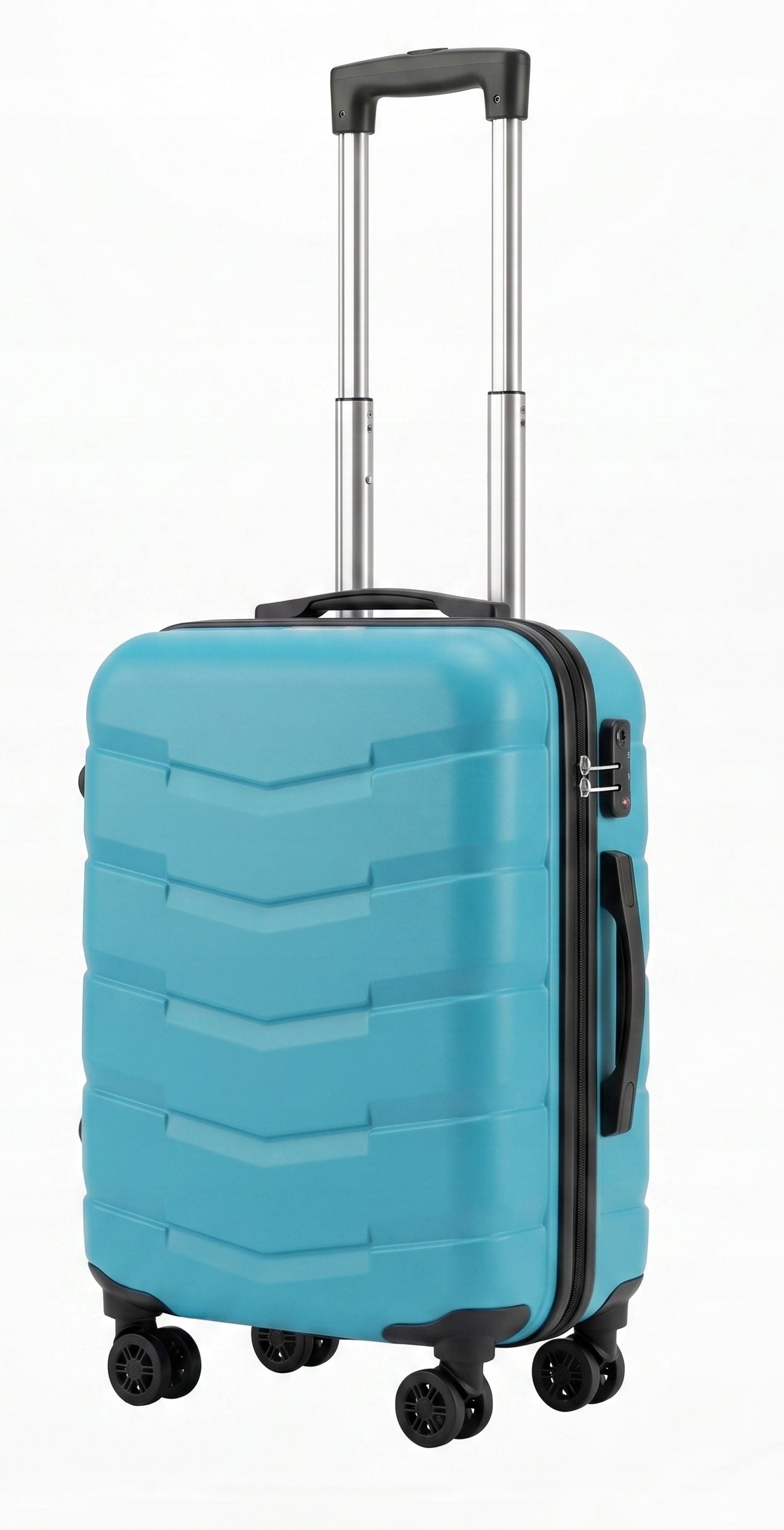 SET OF 2in1 CABIN CASE + CASE BAGIA ABS Turquoise Height 55 cm