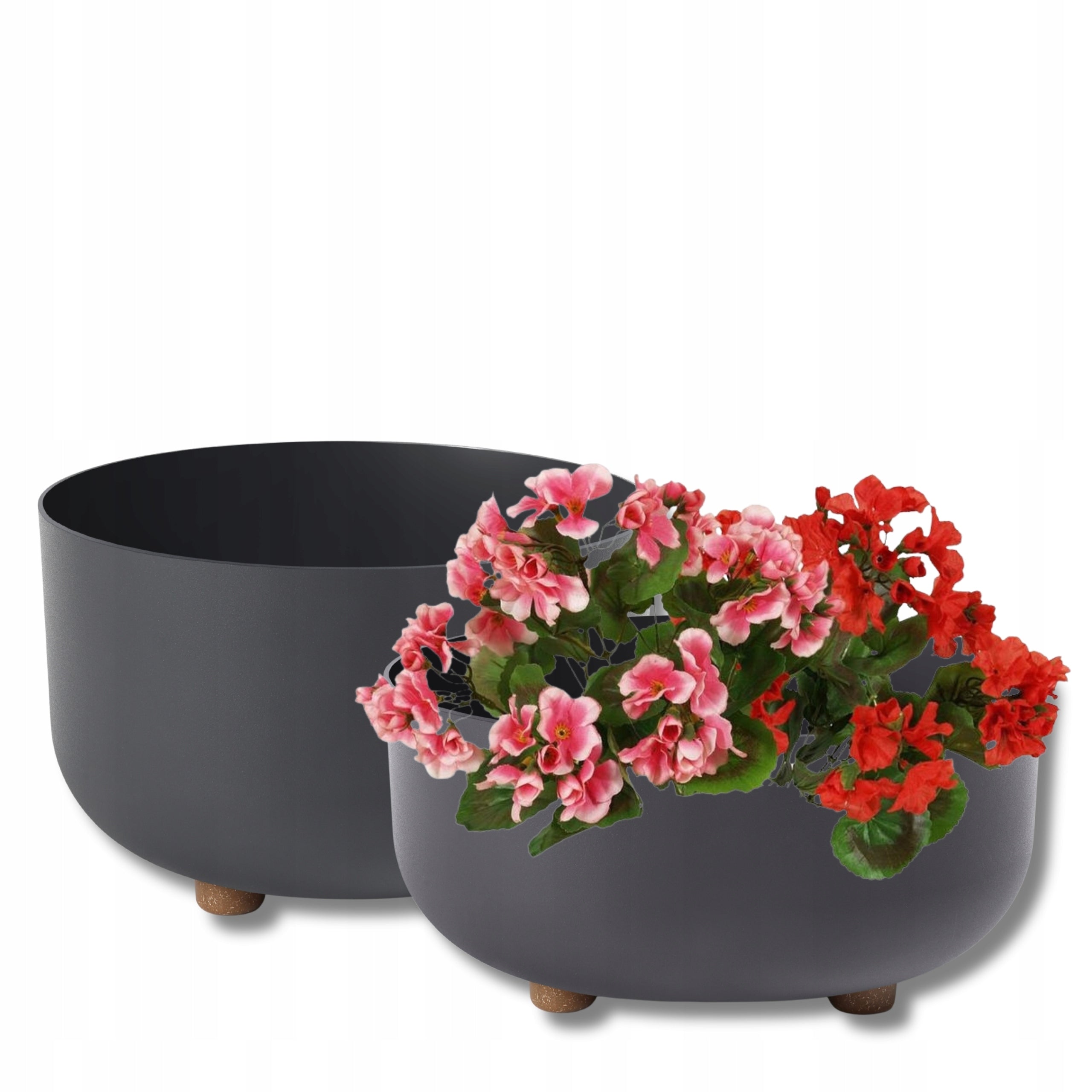 SET OF 2x BOWL SOFIA recycled diameter 30cm + 27cm col. BEIGE mat Color beige