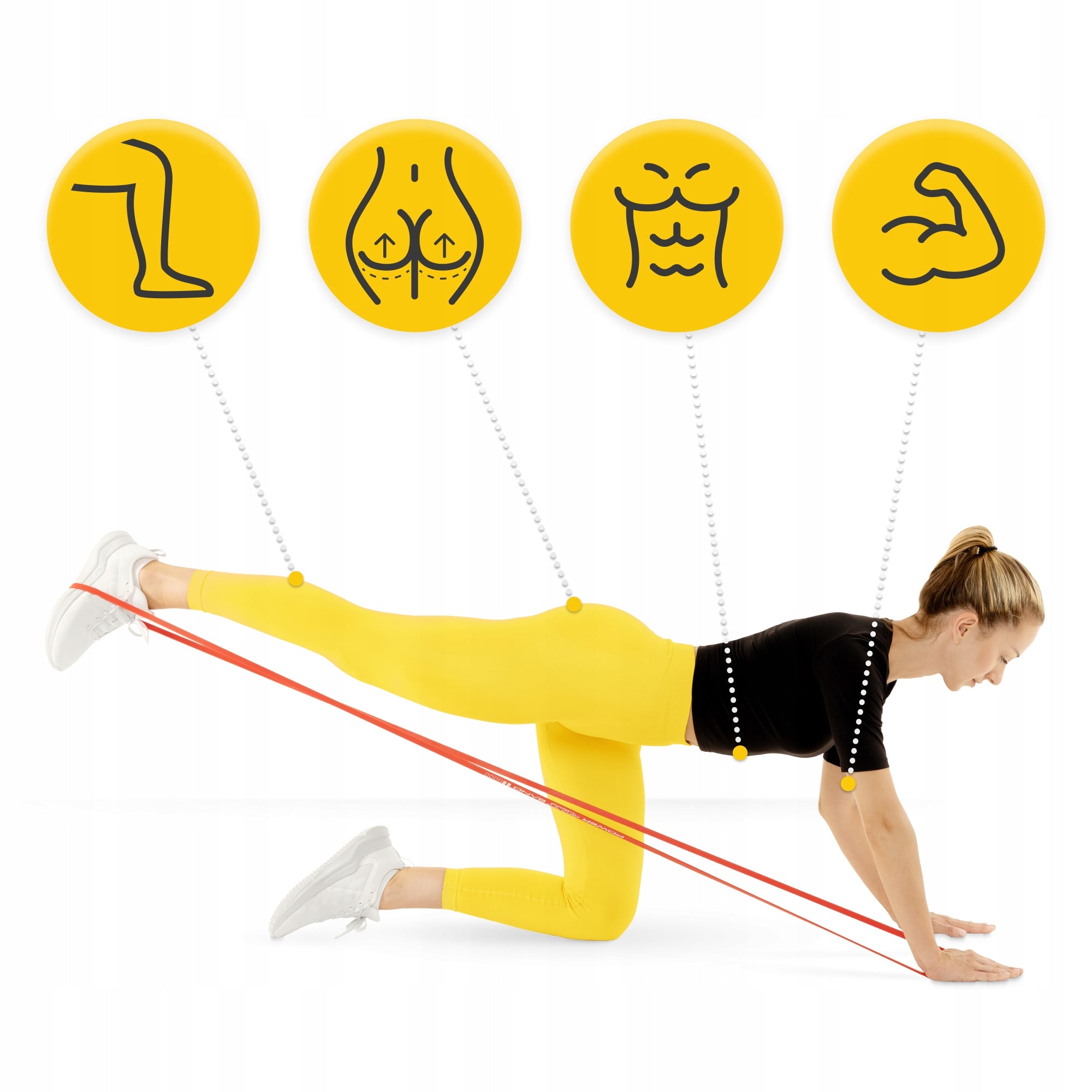 SET OF 3 EXERCISE RUBBERS POWER BAND FITNESS TRAINING RESISTANCE BANDS 1-17kg Packaging status original
