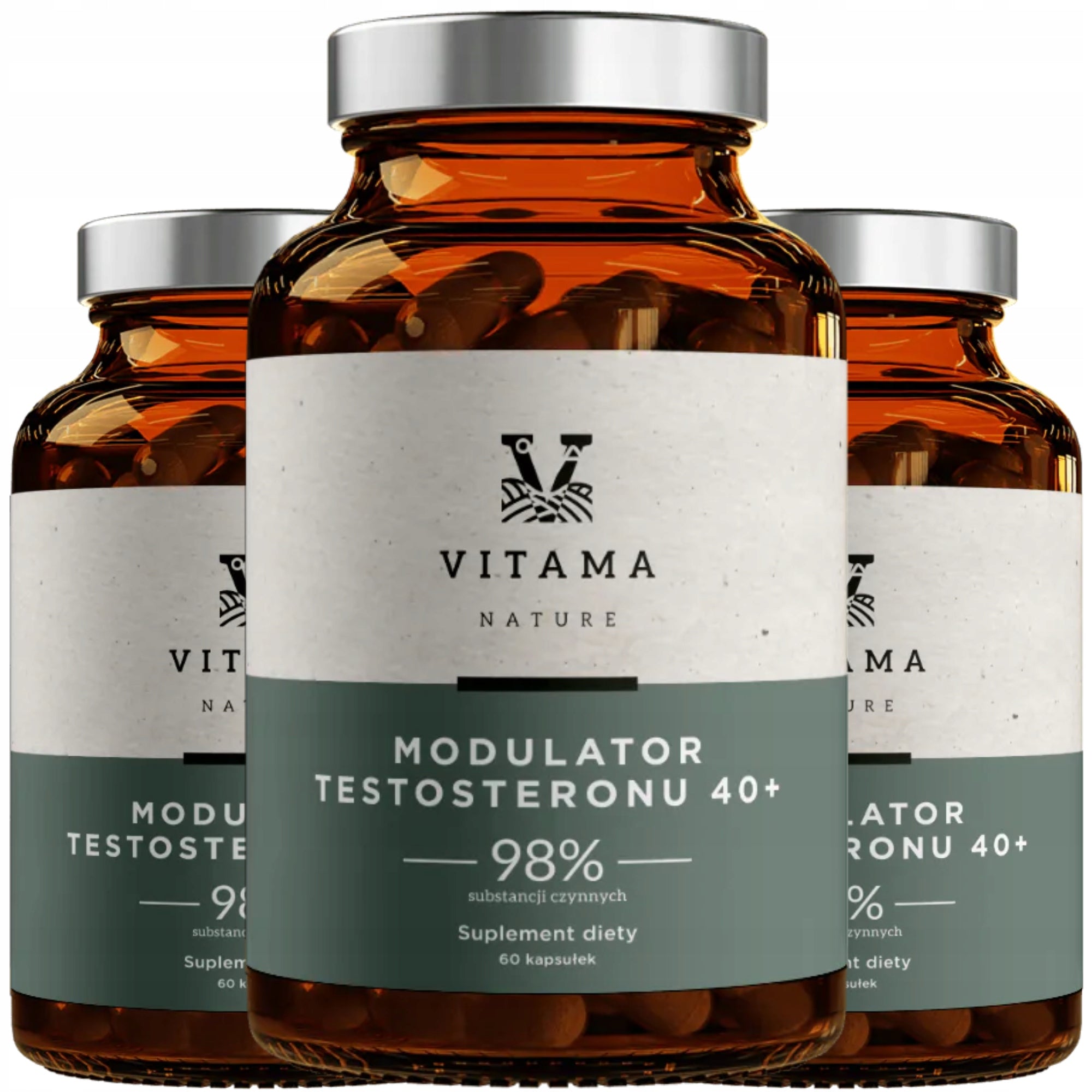 SET OF 3 PACK TESTOSTERONE MODULATOR BOOSTER FOR MEN 180 KAPS