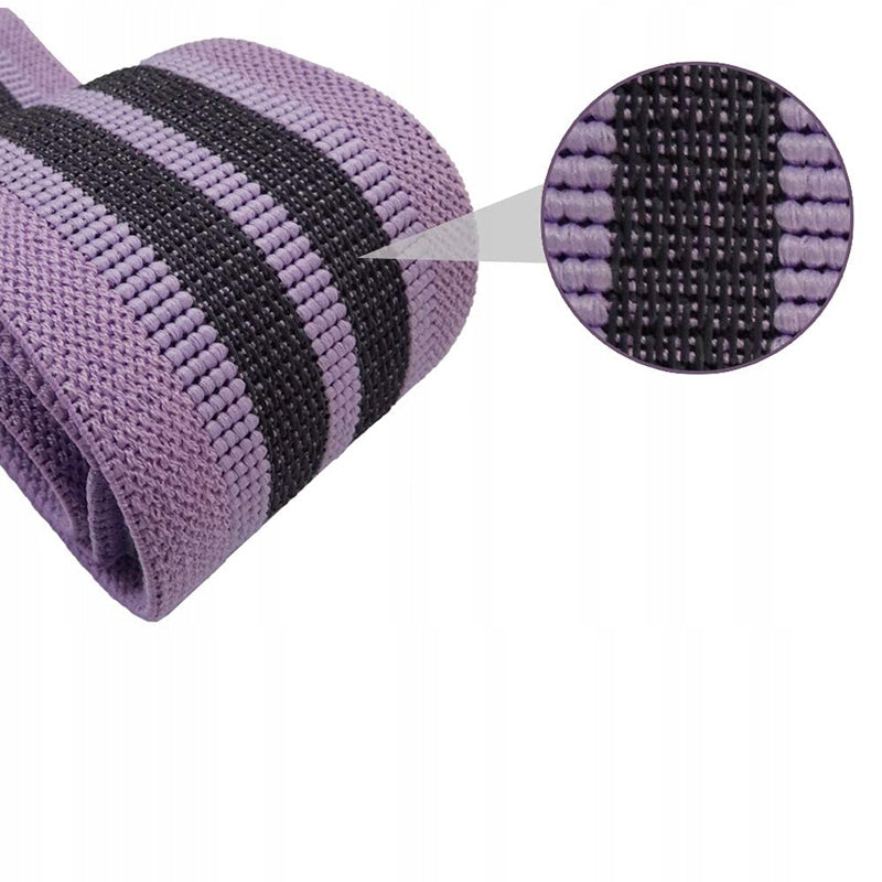 SET OF 3 RESISTANCE RUBBER MATERIAL EXERCISE TAPES Color black