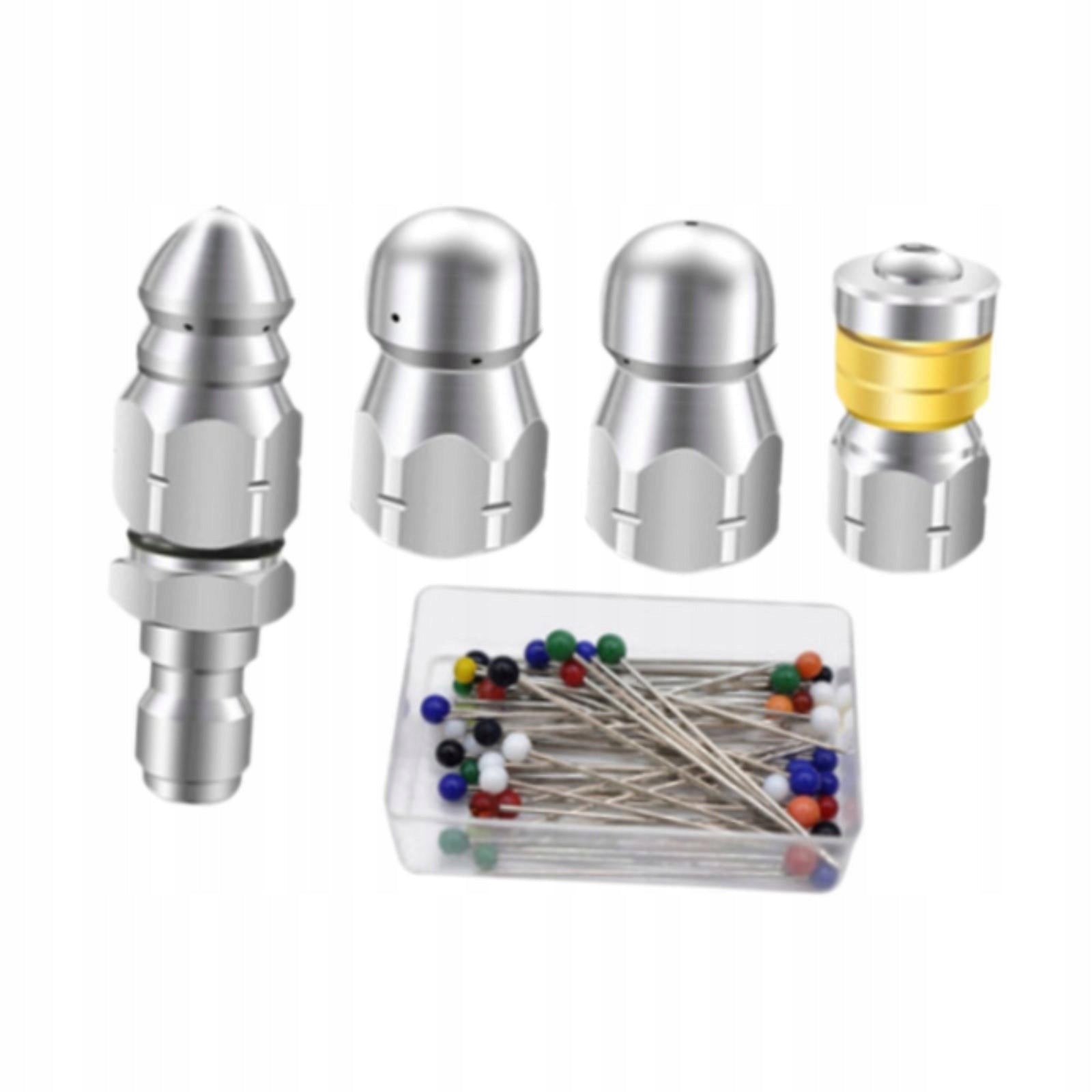 SET OF 4 1/4"F NOZZLES FOR SEWERAGE + NEEDLE, FOR KARCHER WASHERS Manufacturer code 15060074985