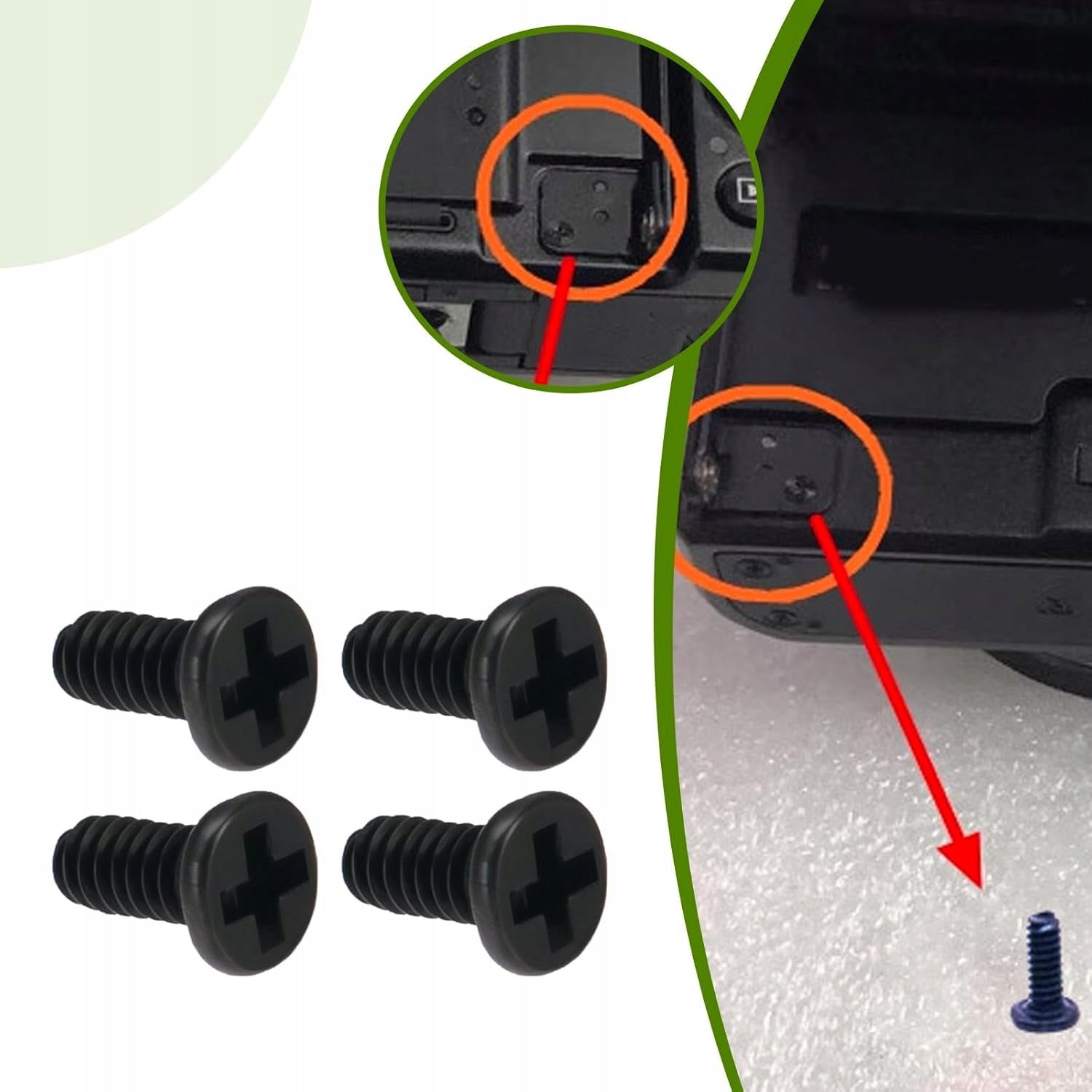 SET OF 4 CAMERA SCREEN SCREWS WITH SCREWDRIVER COMPATIBLE WITH G7X Resolution 0 Mpx