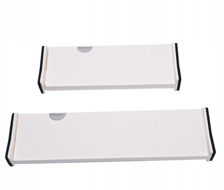 SET OF 4 DRAWER ORGANIZERS COMPARTMENT SEPARATOR WHITE GLOSS Manufacturer code PRZEGRODY DO ŁAZIENKI BIURA GARDEROBY KUCHNI
