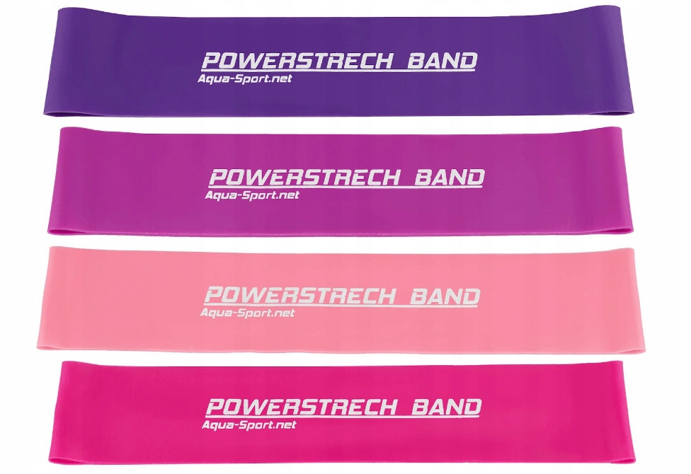 SET OF 4 EXERCISE RUBBERS MINI BAND FITNESS TAPE Color multicolor