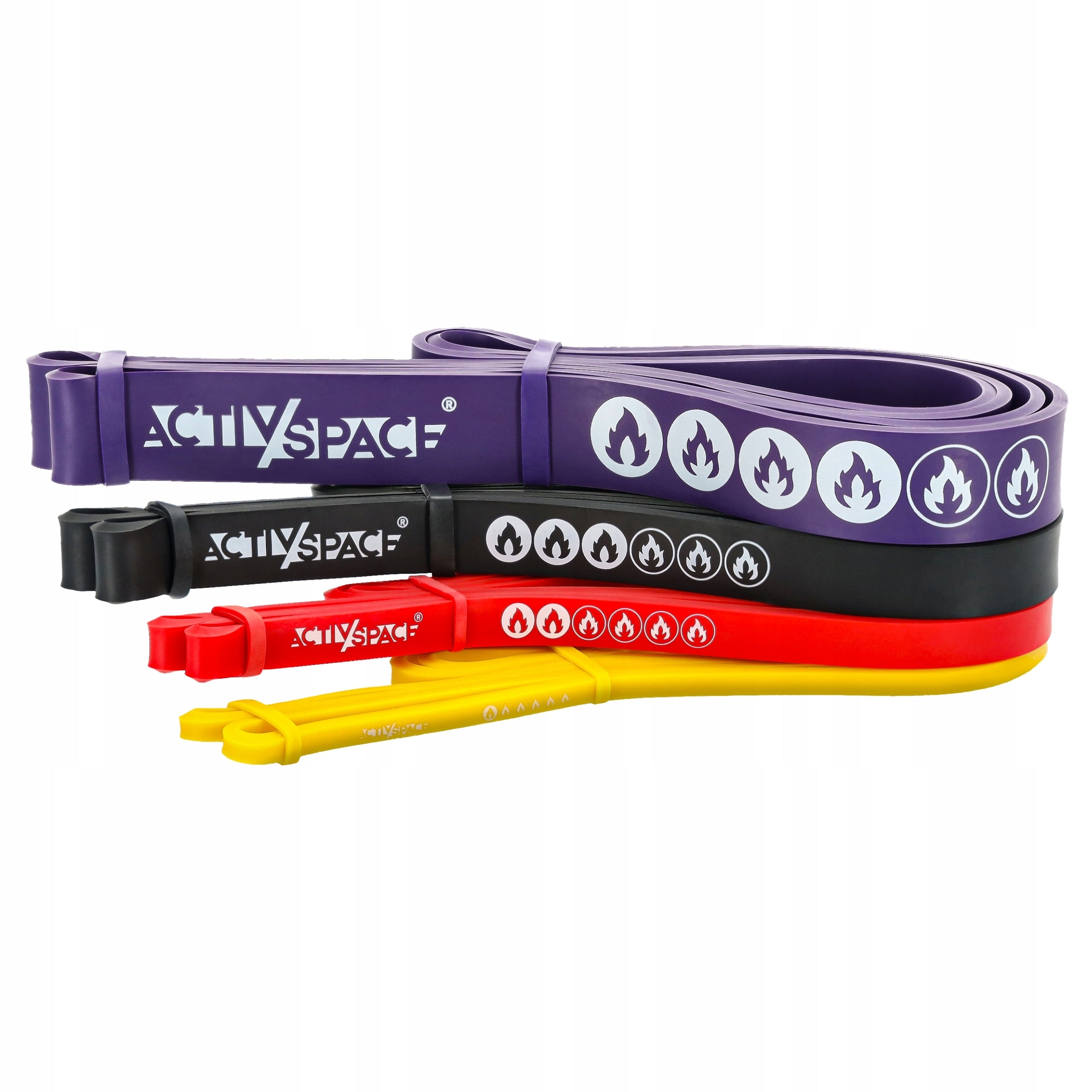SET OF 4 EXERCISE RUBBERS POWER BAND RUBBER STRONG RESISTANCE BAND FITNESS QUALITY Manufacturer code 5904183600123