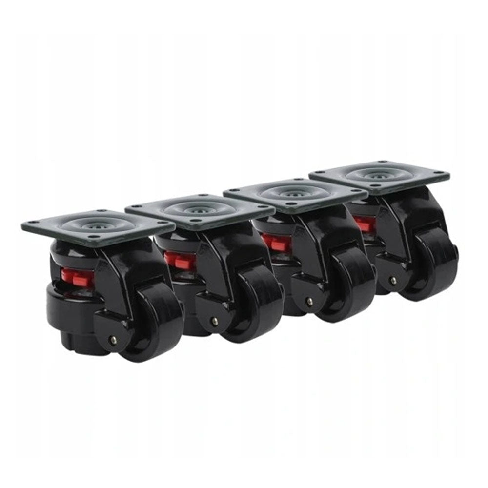 SET OF 4 GD-60F HEIGHT ADJUSTABLE WHEELS FOR WORKBENCHES Packaging status original
